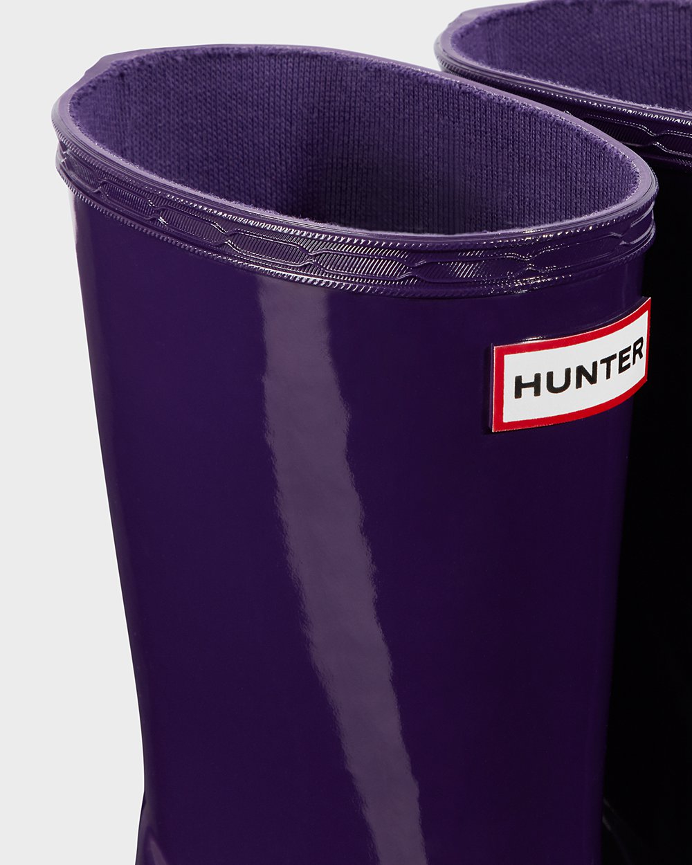 Hunter Original First Classic Gloss Rain Boots - Cheap Online Kids Blue Purple - LFJWAE106